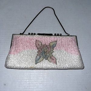 Vintage Beaded clutch bag